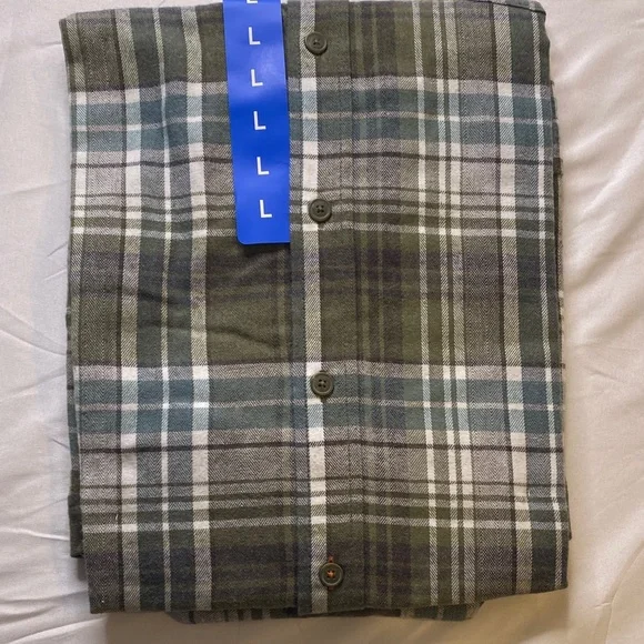 Weatherproof Olive and Charcoal Plaid Shirt - Picture 5 of 5